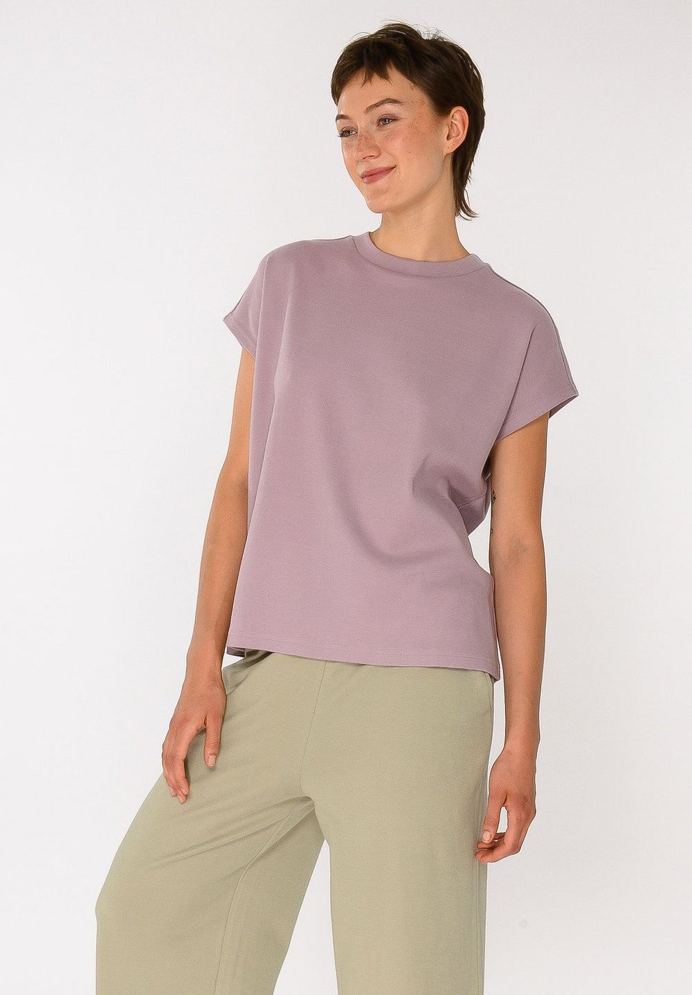 Lovjoi Boxy T-Shirt - Dark Mauve