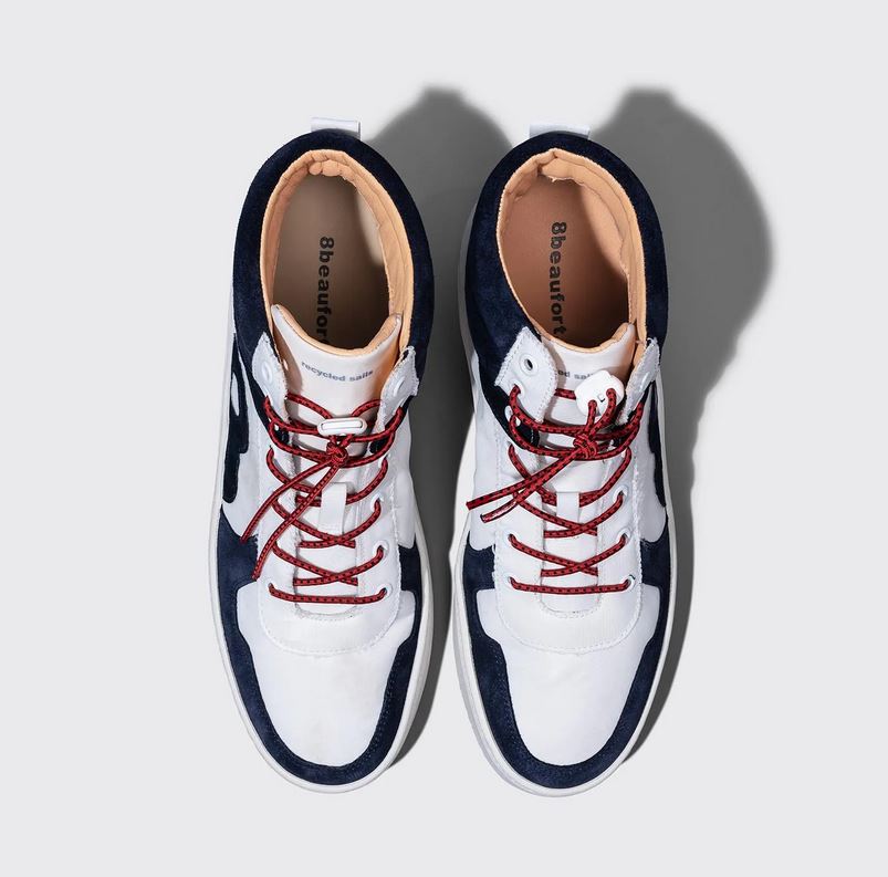 8beaufort - Herren Sneaker OAK ISLAND, weiß/navy