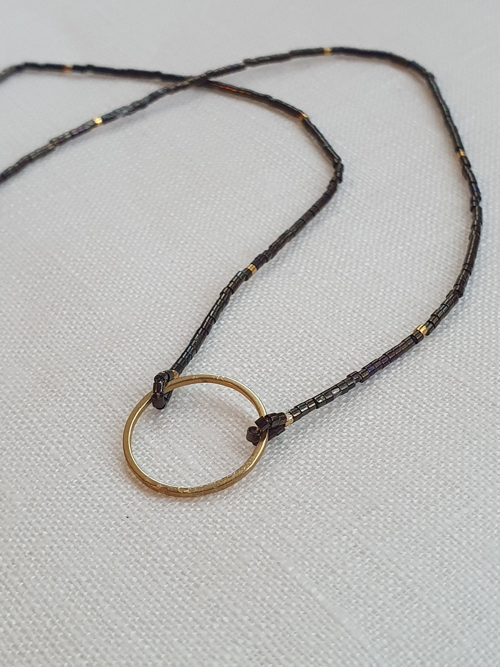 Lien - vergoldete Ring-Halskette