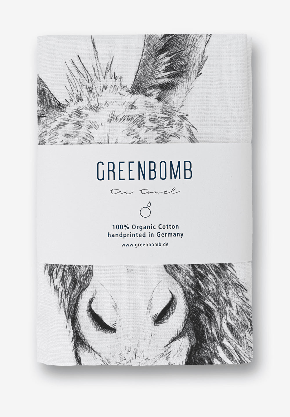 Greenbomb Tea Towel - Animal Donkey