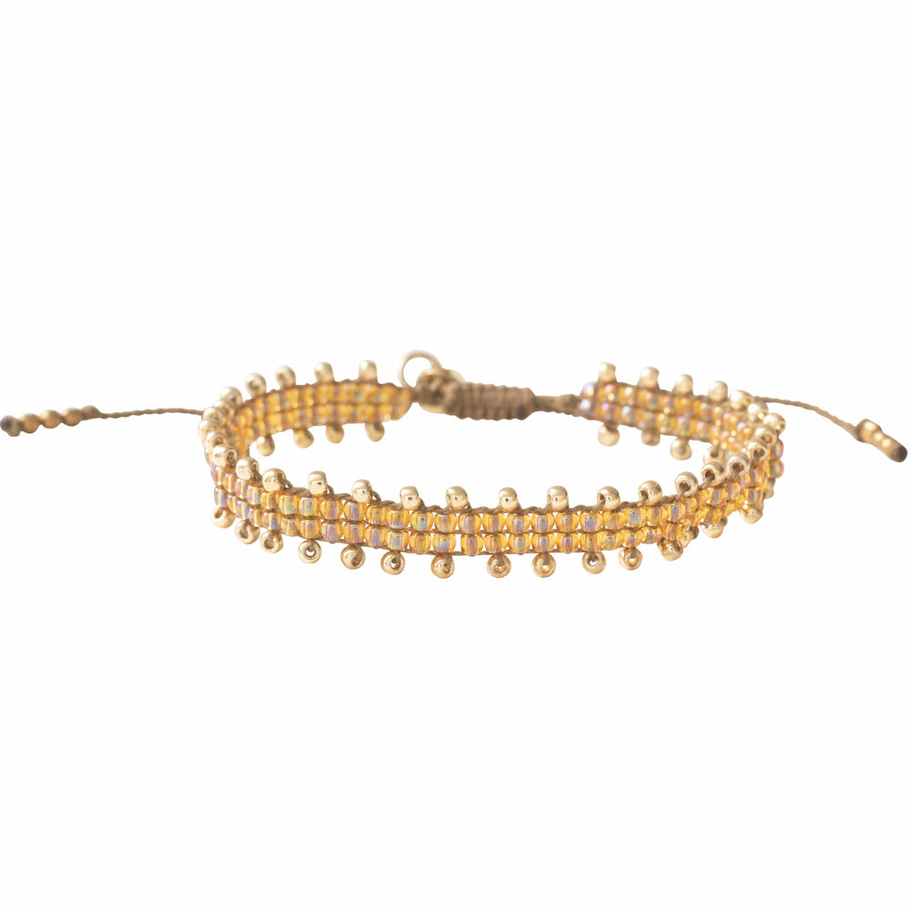Happiness Citrin Gold Armband