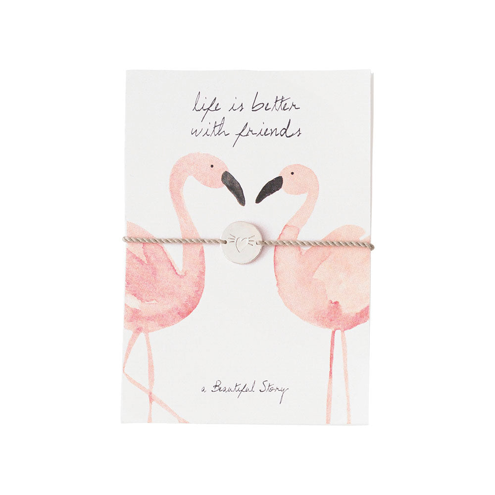 Schmuck Postkarte Flamingos