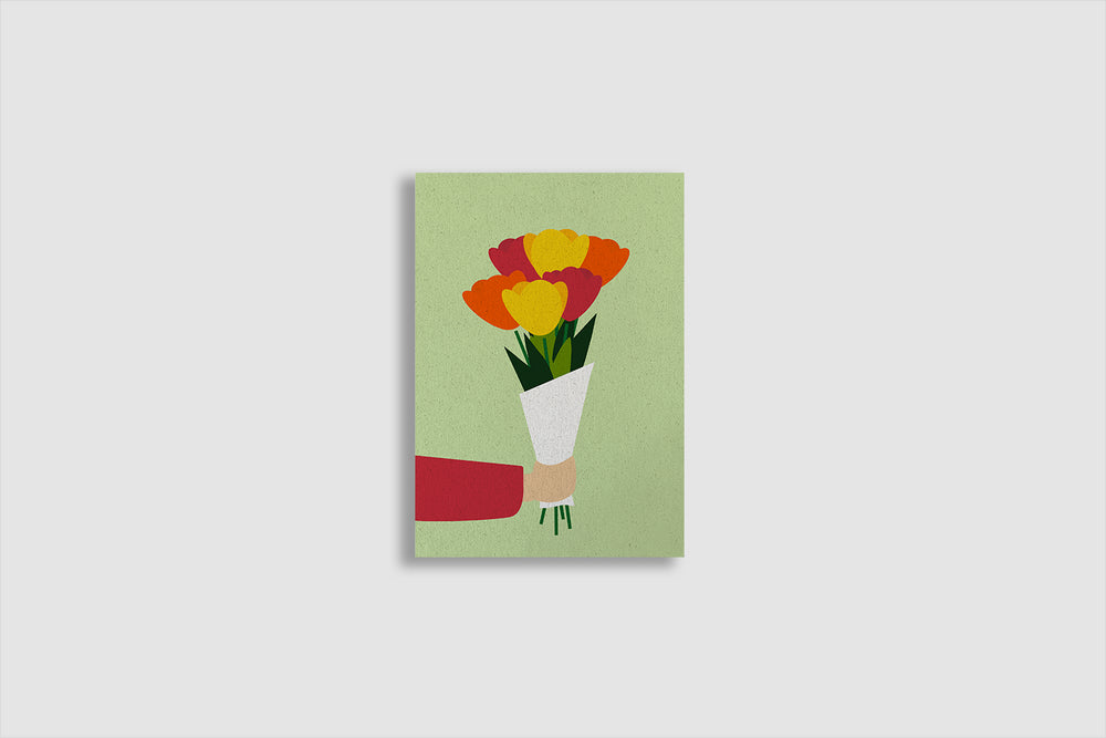 Postkarte - flowers for you
