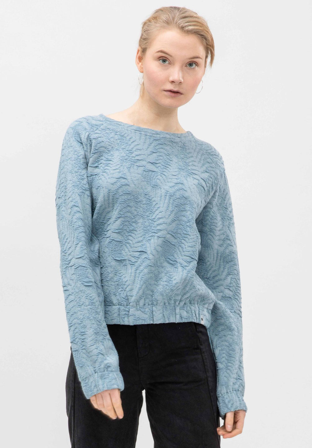 Sweater Orivesi - schwarz, vintage blue