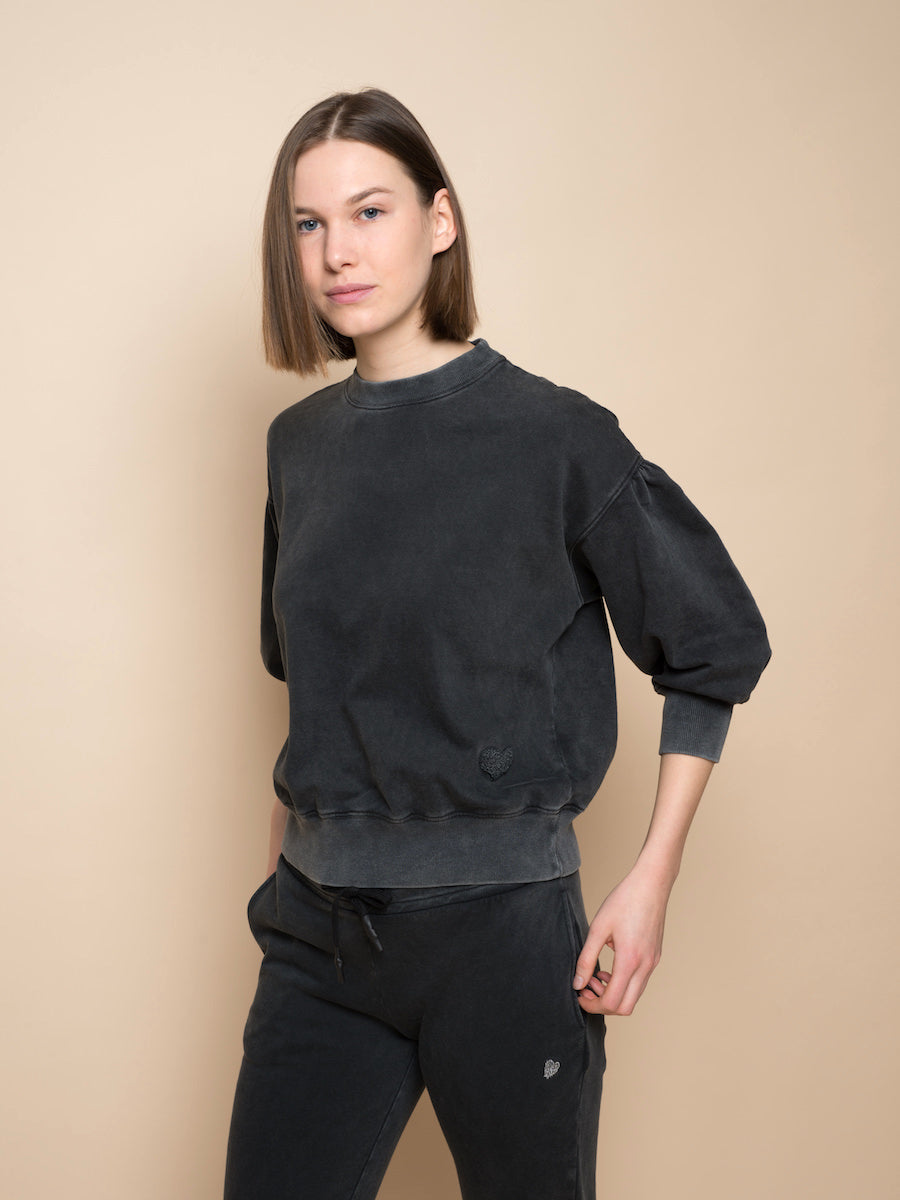 Another Brand - Sweatshirt Ballonärmel, Dark Grey