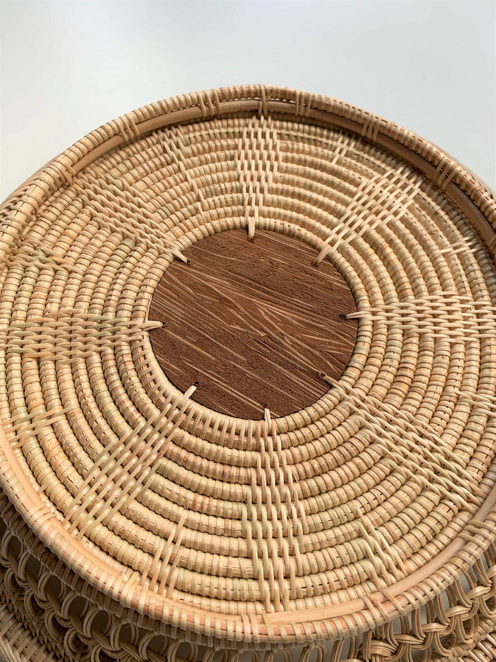 Obstkorb mit flacher Holzeinlage-Körbe-Mekhada-jesango - Fair Fashion nachhaltige Mode Fairtrade jesango