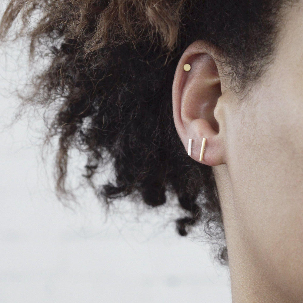 925er Silber Ohrstecker “Bar” XS-Ohrschmuck-pikfine-XS-jesango - Fair Fashion nachhaltige Mode Fairtrade jesango